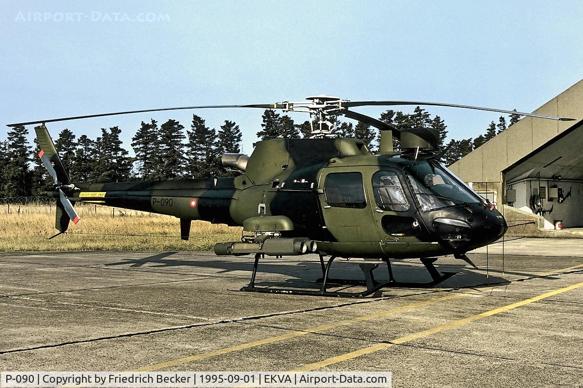 P-090, 1988 Aerospatiale AS-550C-2 Fennec C/N 2090, flightline at Vandel