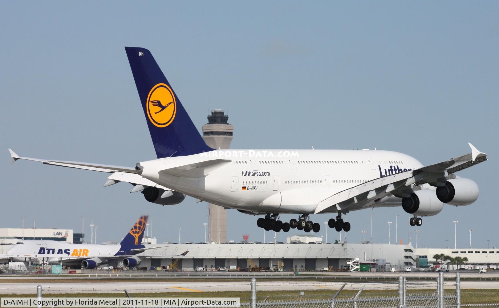 D-AIMH, 2010 Airbus A380-841 C/N 070, I couldn't get the 90 degree angle side shot of this plane, it is too big or too close to my lens at El Dorado