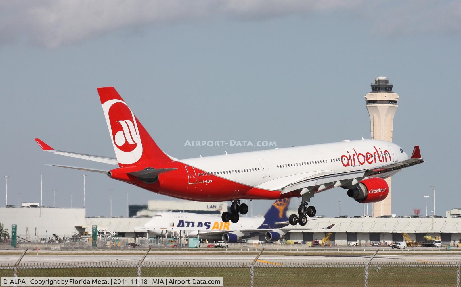 D-ALPA, 2001 Airbus A330-223 C/N 403, My typical El Dorado shot - with tower in background
