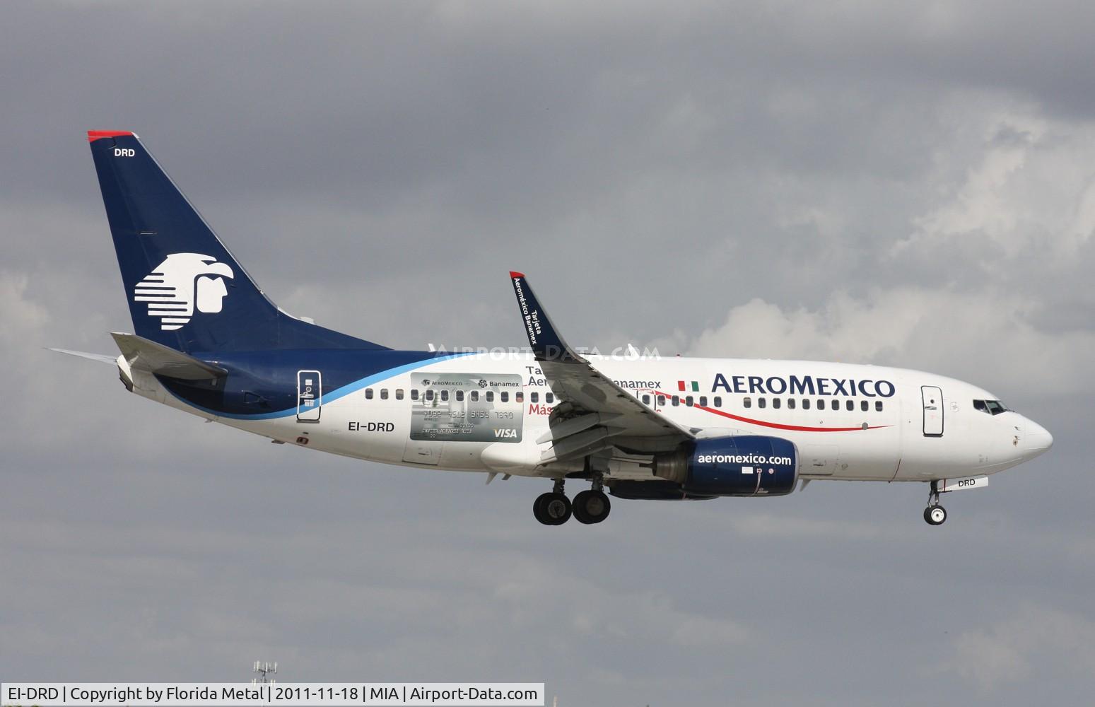 EI-DRD, 2006 Boeing 737-752 C/N 35117, Aeromexico 737 Visa ad