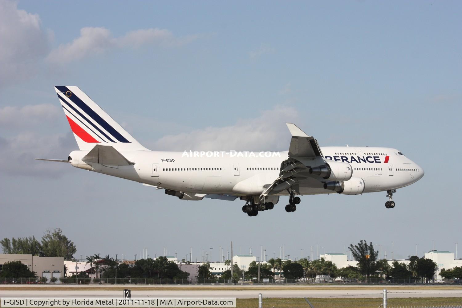 F-GISD, 1992 Boeing 747-428M C/N 25628, Air France 747-400 taken at El Dorado