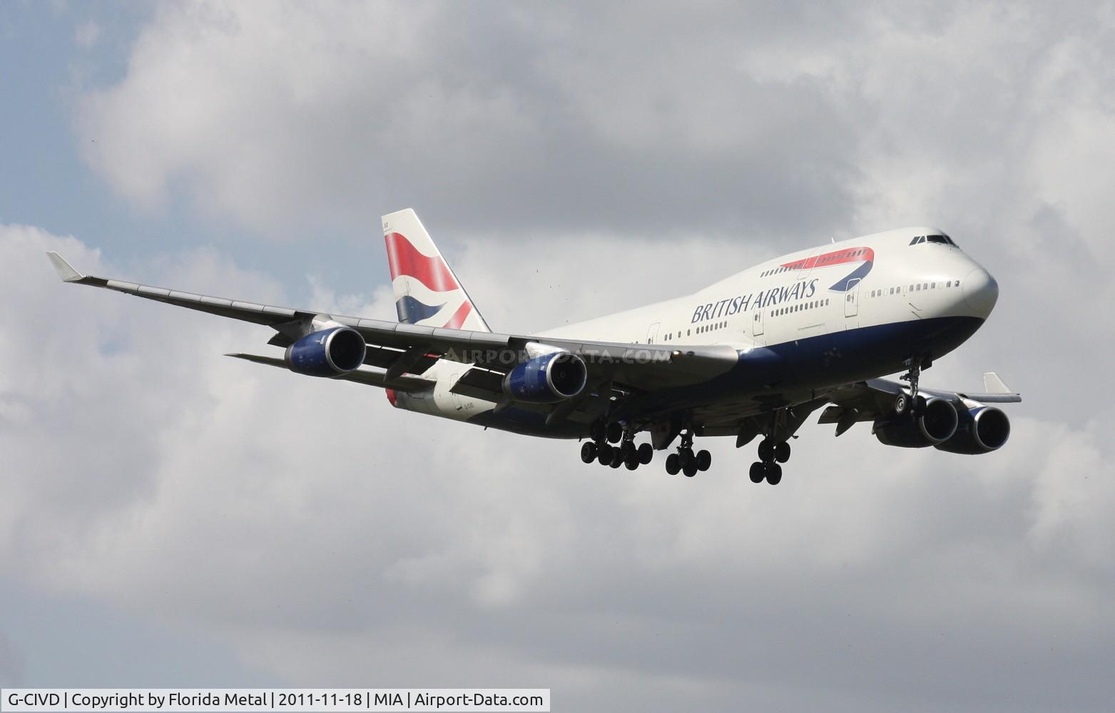 G-CIVD, 1994 Boeing 747-436 C/N 27349, British 747 landing on 9 by El Dorado