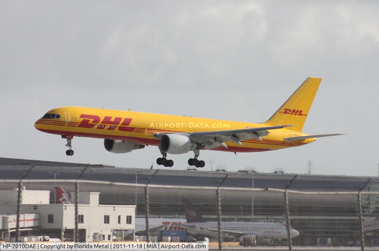 HP-2010DAE, 1999 Boeing 757-27A C/N 29610, DHL 757-200 landing on 30, by 94th Aerosquadron