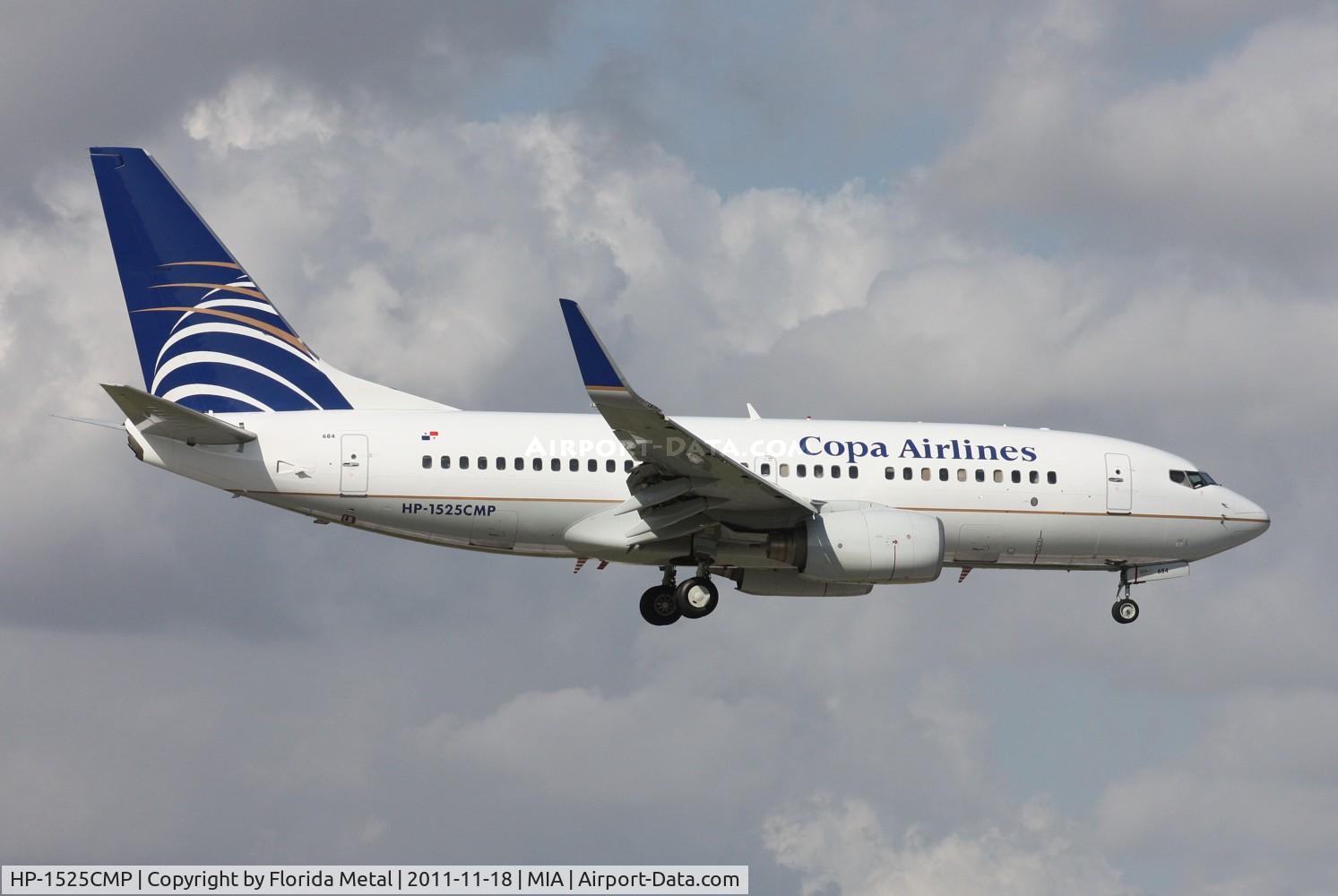 HP-1525CMP, 2004 Boeing 737-7V3 C/N 33706, Copa 737-700 landing on Runway 9