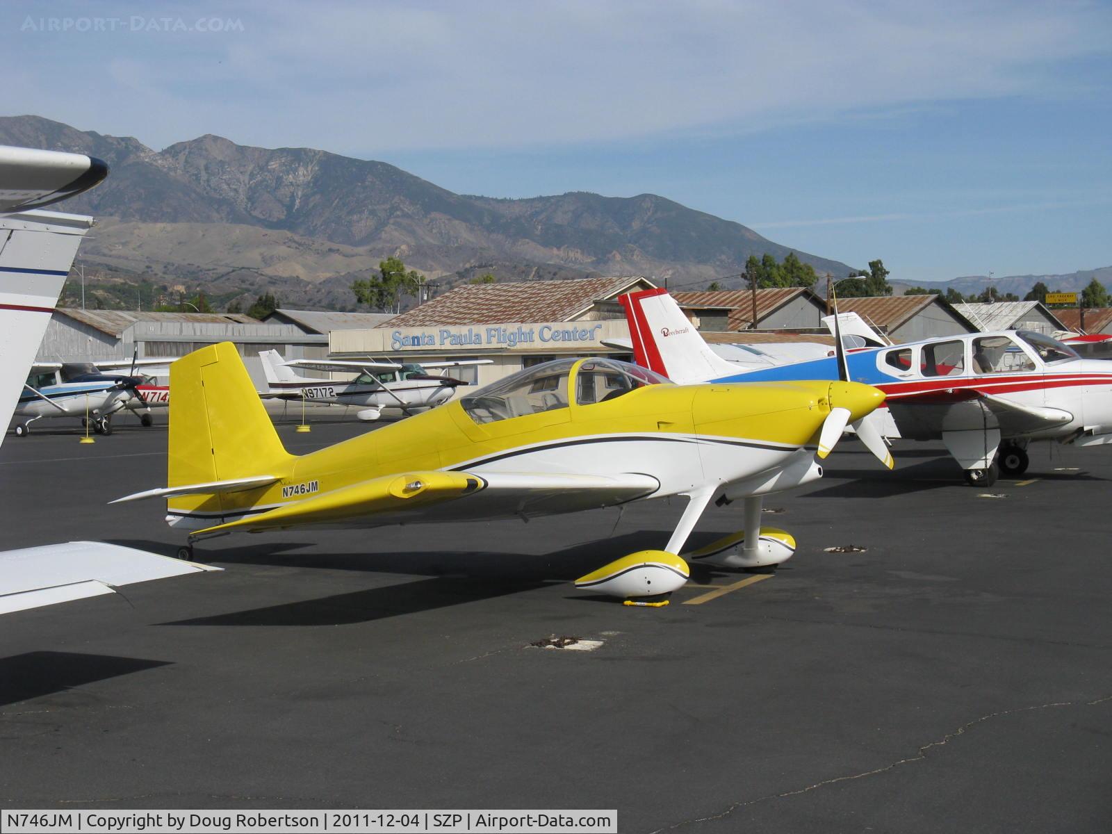 N746JM, 2007 Vans RV-7 C/N 71695, 2007 Malherbe/Malherbe VAN's RV-7