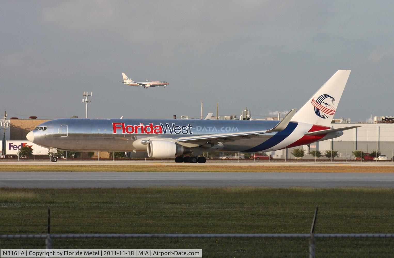 N316LA, 2001 Boeing 767-316F C/N 30842, Florida West 767-300F