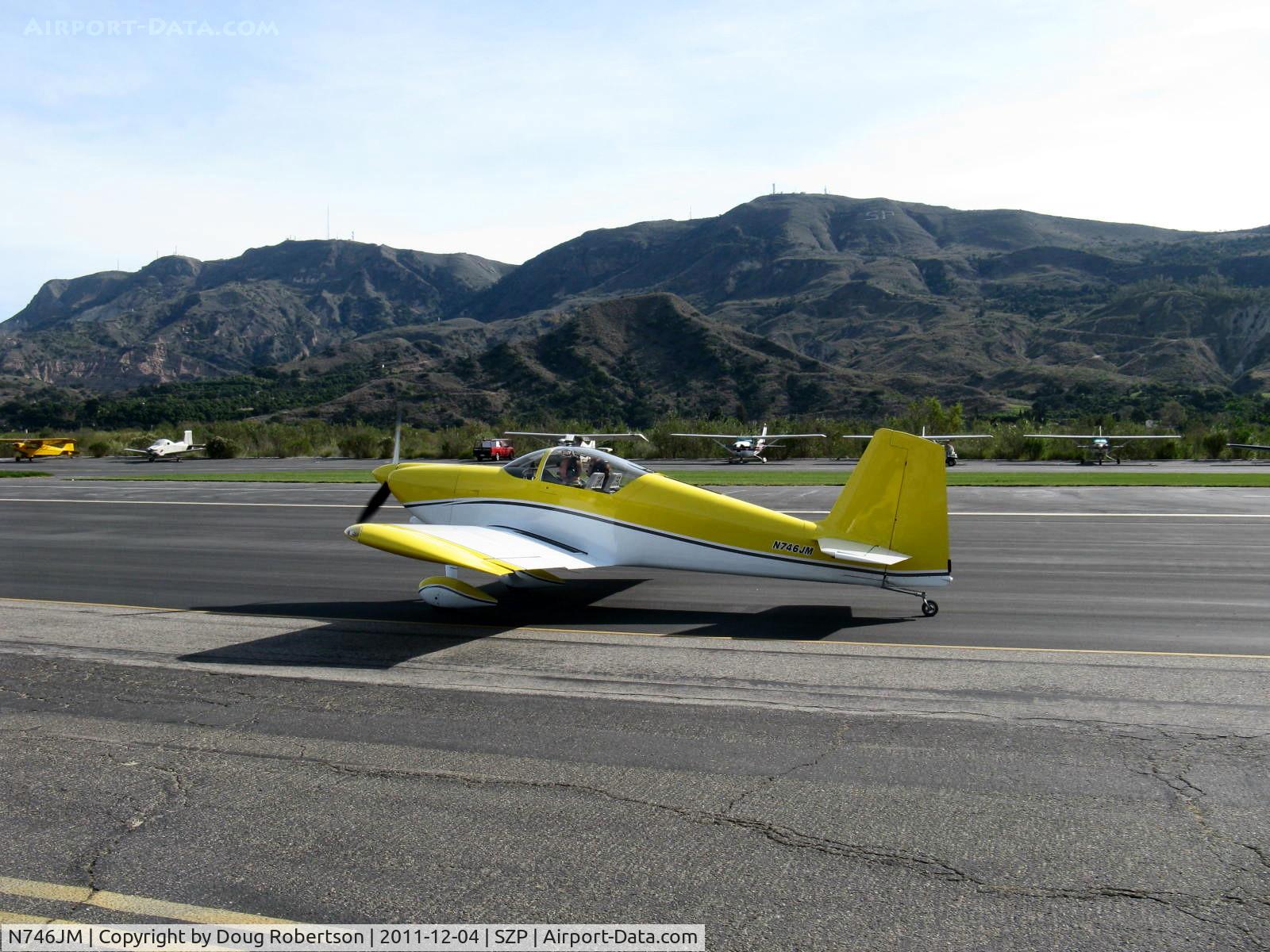 N746JM, 2007 Vans RV-7 C/N 71695, 2007 Malherbe/Malherbe VAN's RV-7, taxi