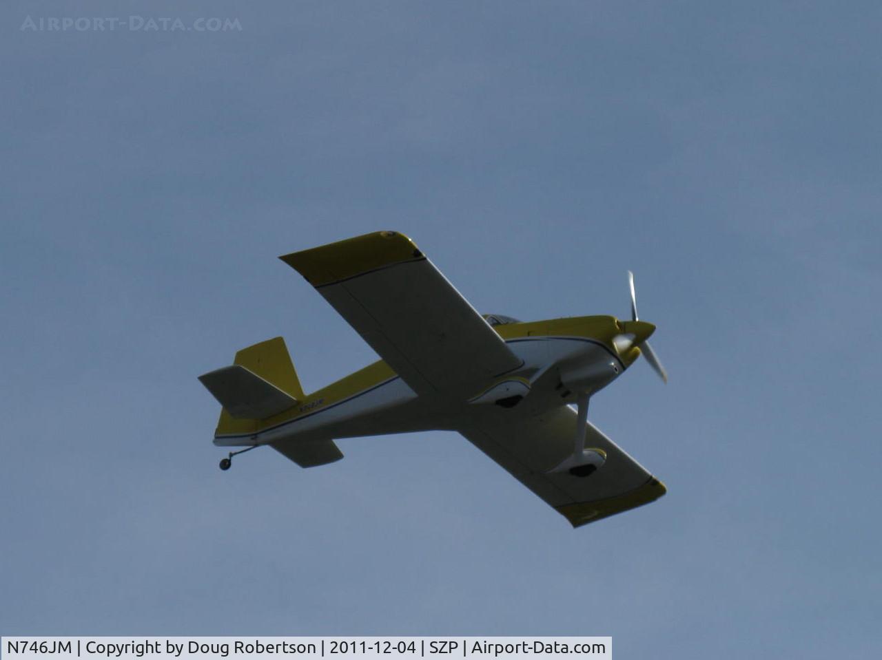 N746JM, 2007 Vans RV-7 C/N 71695, 2007 Malherbe/Malherbe VAN's RV-7, three blade prop, takeoff climb Rwy 22