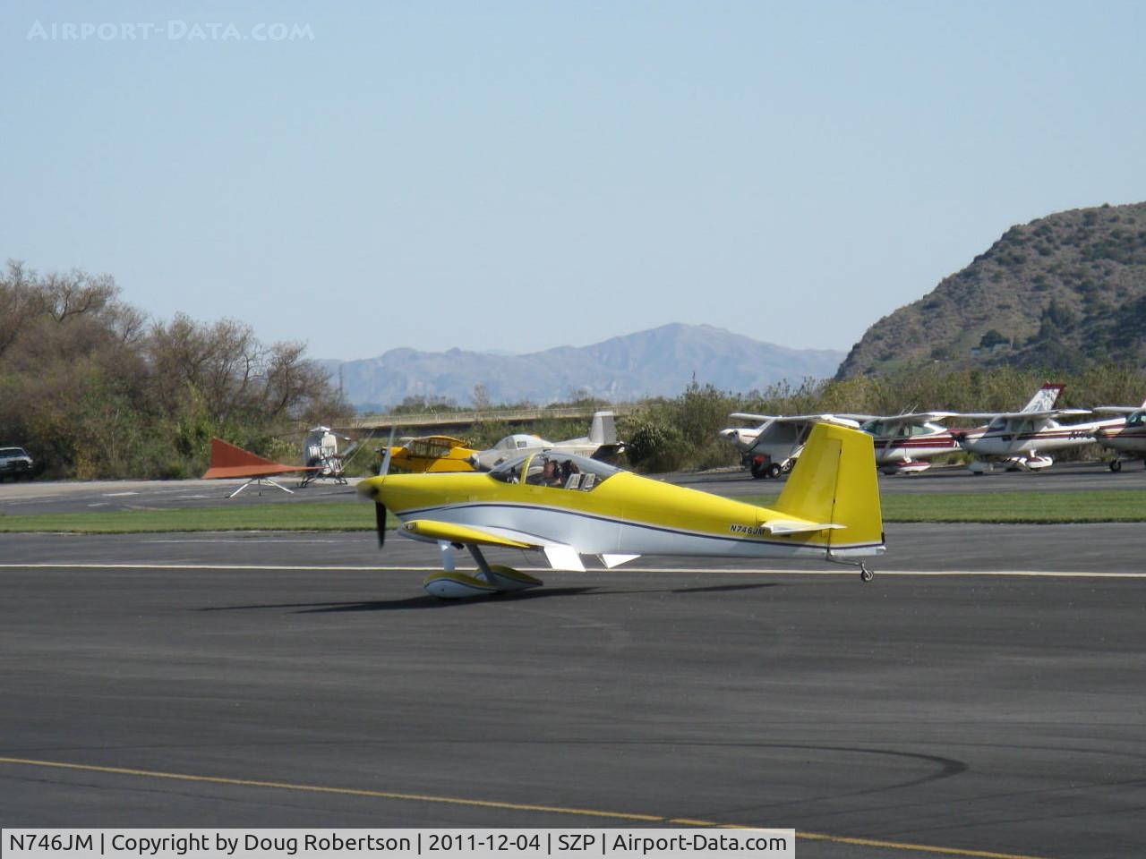 N746JM, 2007 Vans RV-7 C/N 71695, 2007 Malherbe/Malherbe VAN's RV-7, taxi off the active