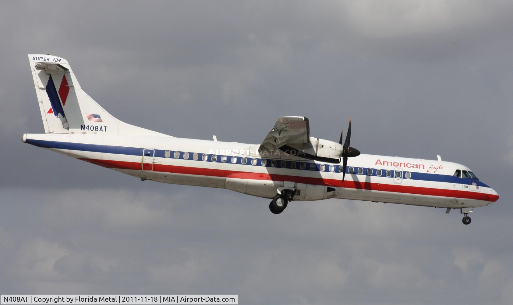 N408AT, 1994 ATR 72-212 C/N 408, American Eagle ATR-72 by El Dorado