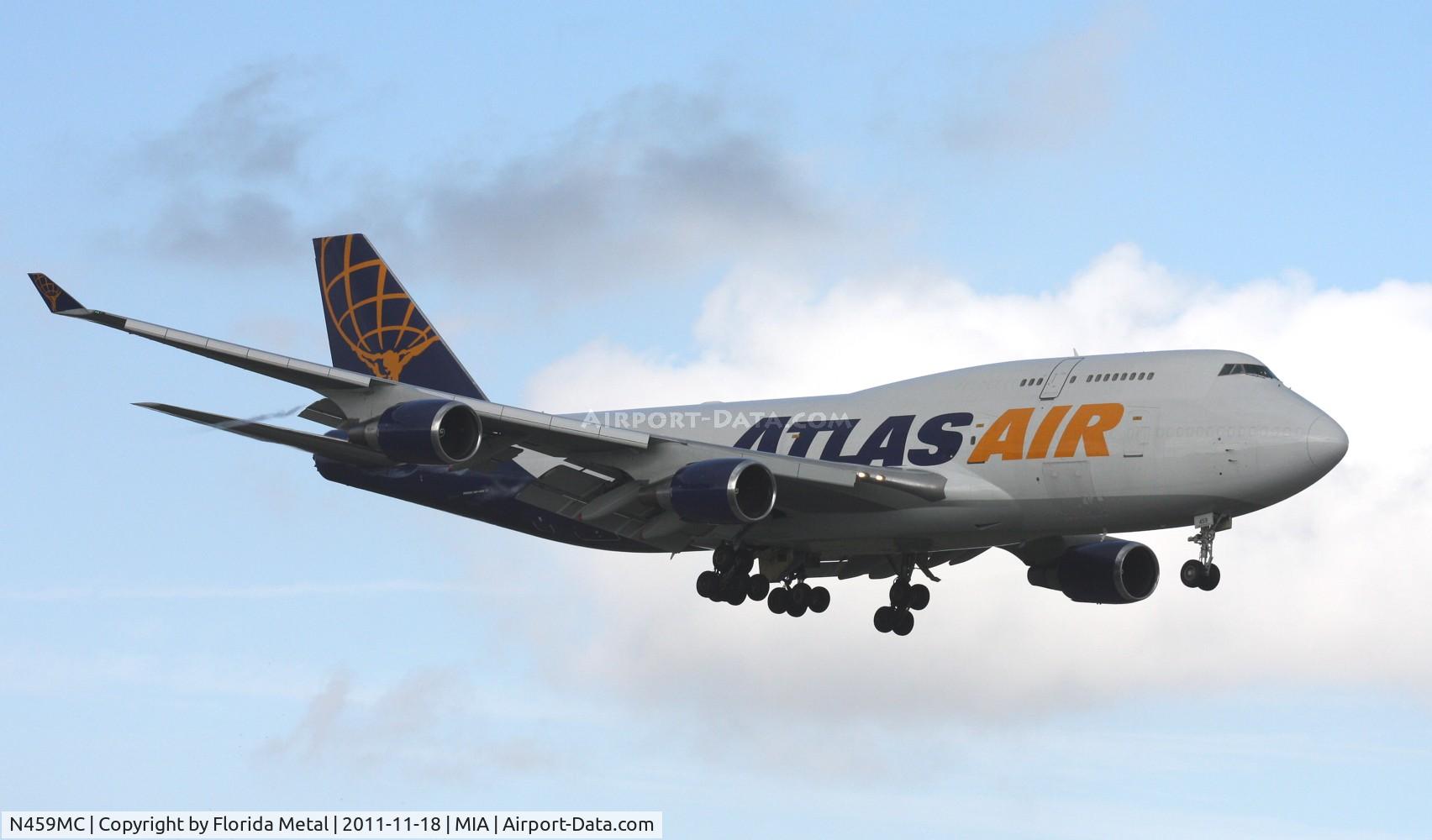 N459MC, 1992 Boeing 747-446 C/N 26344, Winds were good at El Dorado, but the clouds weren't cooperating