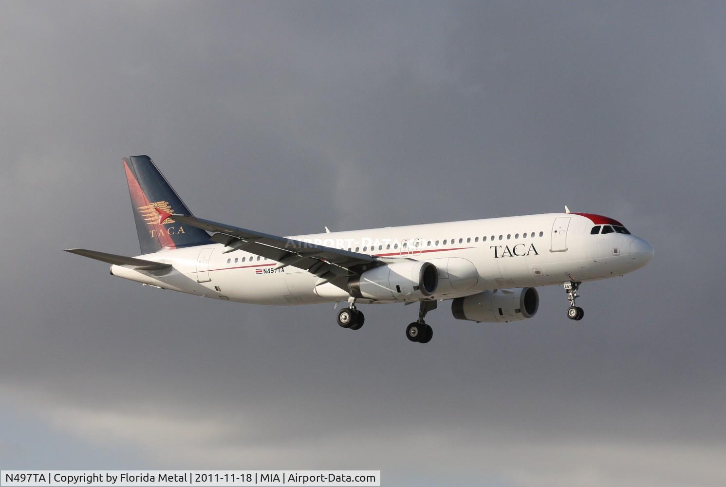 N497TA, 2008 Airbus A320-233 C/N 3378, Taca A320
