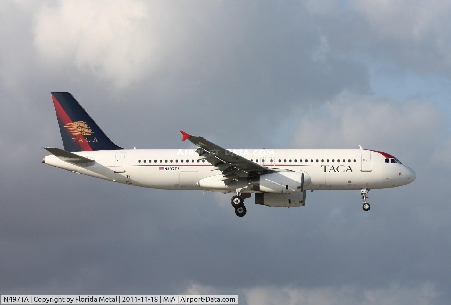 N497TA, 2008 Airbus A320-233 C/N 3378, Taca A320