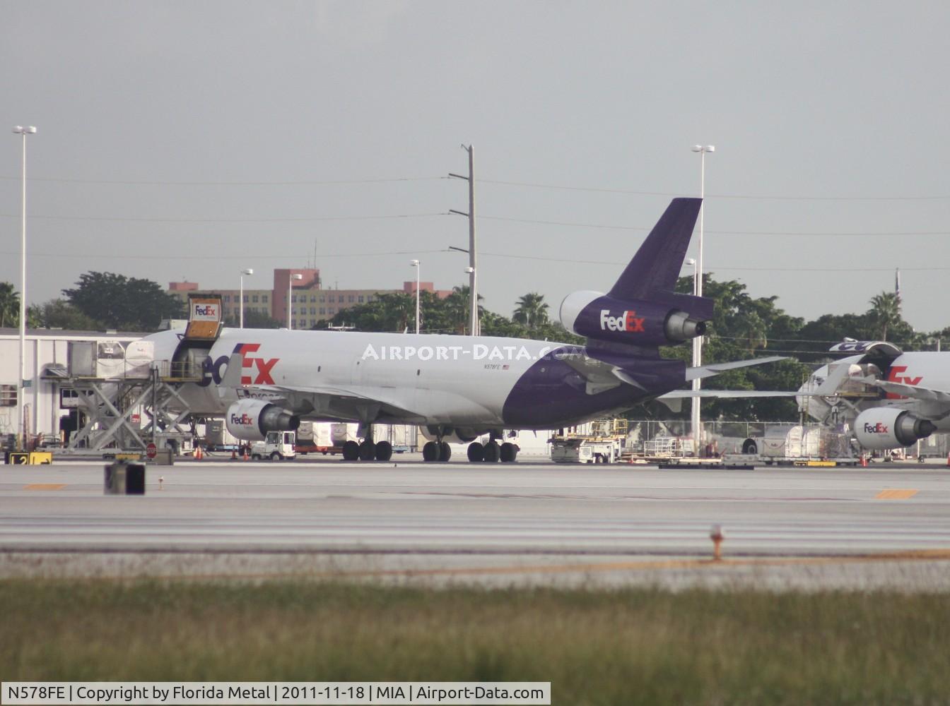 N578FE, 1992 McDonnell Douglas MD-11F C/N 48458, Fed Ex MD-11F