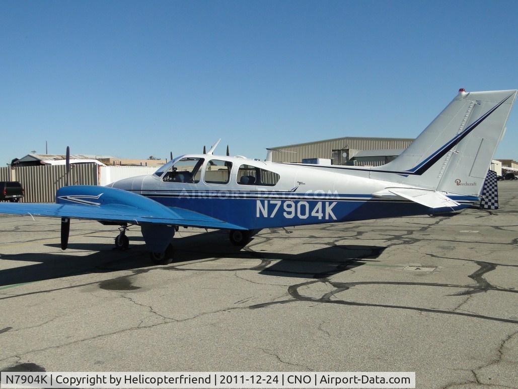 N7904K, 1964 Beech 95-B55 (T42A) Baron C/N TC-631, Parked south of the paint shop area