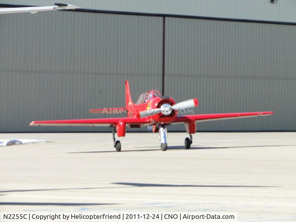 N2255C, 1985 Yakovlev Yak-52 C/N 855605, Taxiing to meet up with the Cessna 190 (N9848A)