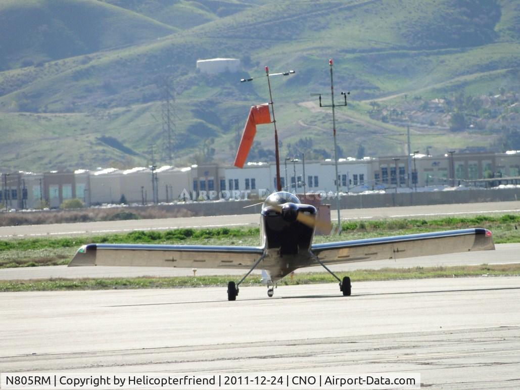 N805RM, Vans RV-8 C/N 81872, Taxiing off of runway 26R