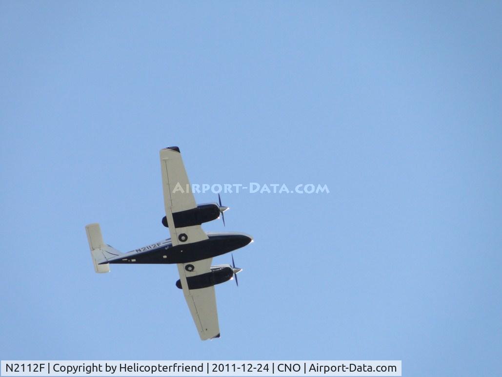 N2112F, 1978 Piper PA-44-180 Seminole C/N 44-7995154, High fly over runway 26R