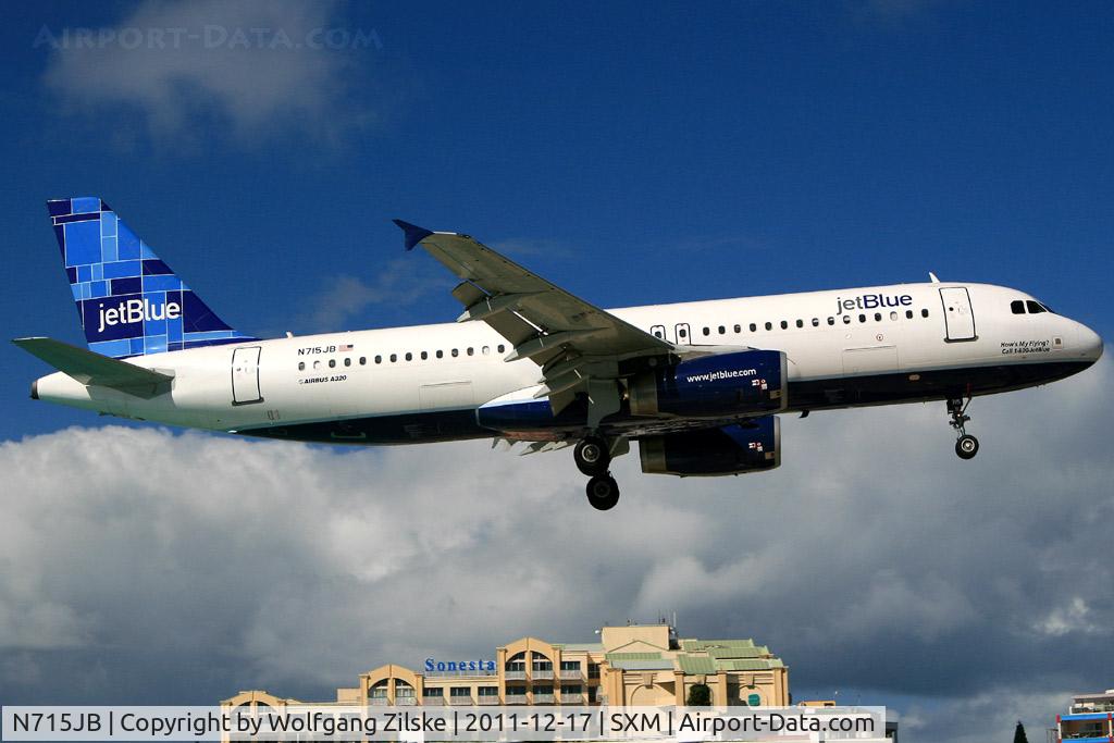 N715JB, 2008 Airbus A320-232 C/N 3554, visitor
