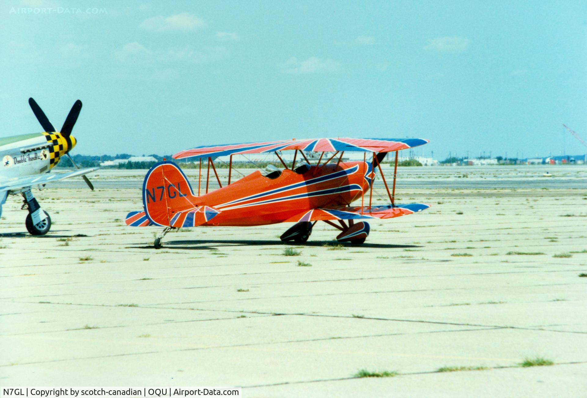 N7GL, 1984 Great Lakes 2T-1A-2 Sport Trainer C/N 1009, 1984 Great Lakes 2T-1A-2 N7GL at Quonset State Airport, North Kingstown, RI - circa 1980's