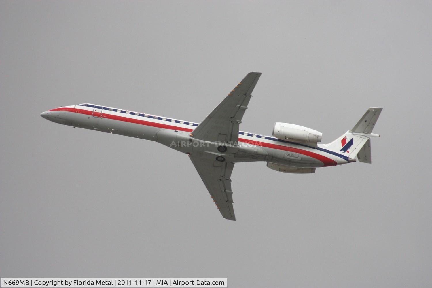 N669MB, 2004 Embraer ERJ-145LR (EMB-145LR) C/N 145788, Eagle E145 departing 26L
