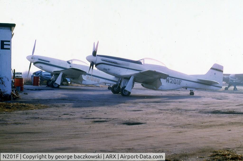 N201F, 1944 North American P-51D Mustang C/N 44-84933N, Dawn - covered in frost after a diversion to Asbury