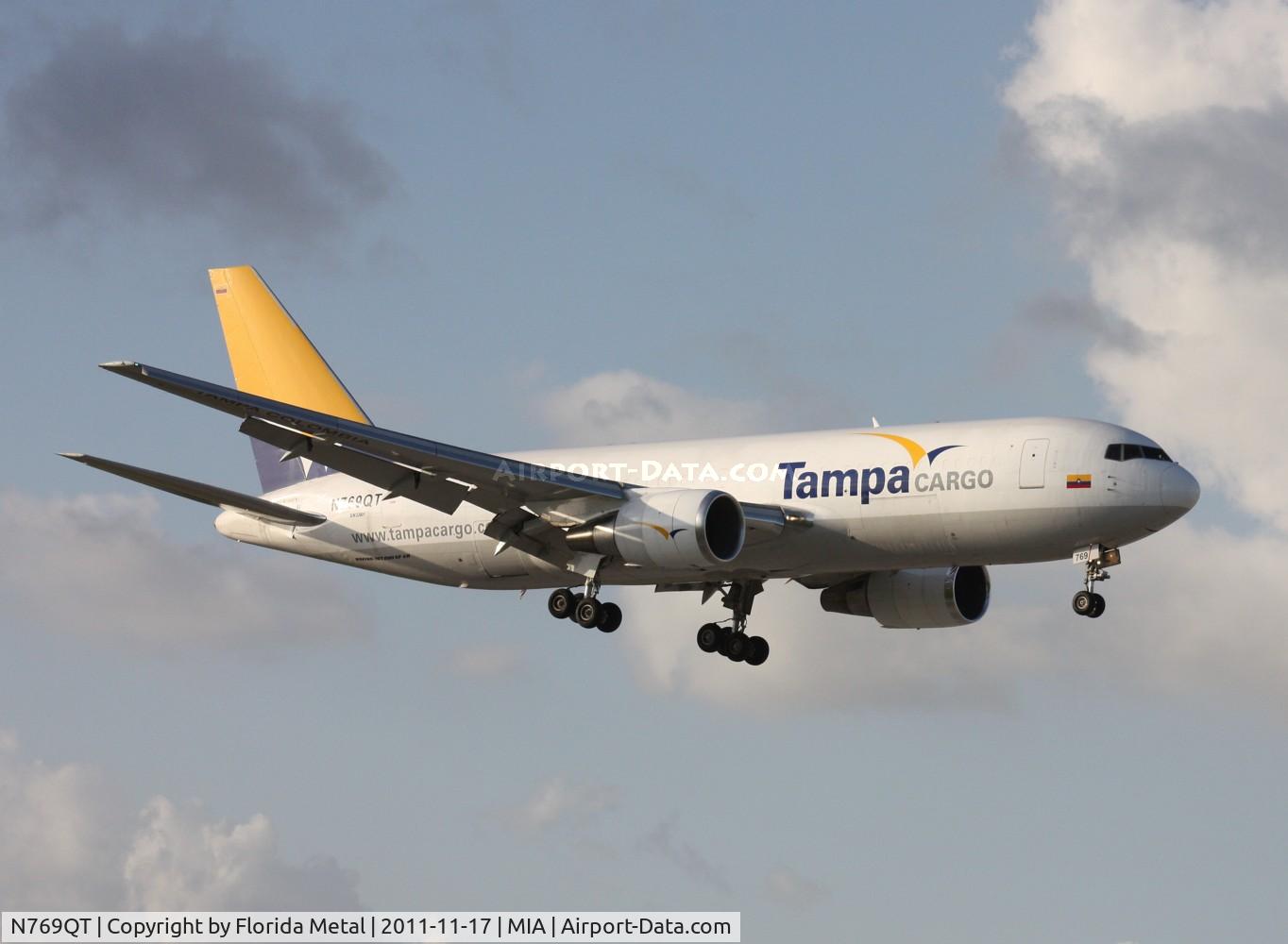 N769QT, 1987 Boeing 767-241 C/N 23801, Tampa Colombia 767 landing 9