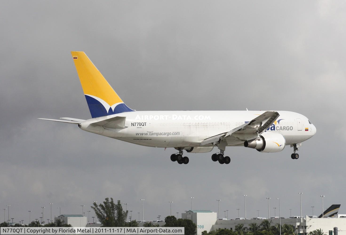 N770QT, 1987 Boeing 767-241 C/N 23802, Tampa Colombia 767 landing 9