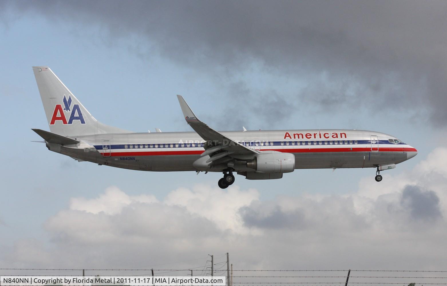N840NN, 2010 Boeing 737-823 C/N 33518, In my 4 trips to MIA this year, I wonder if I have every American 737?
