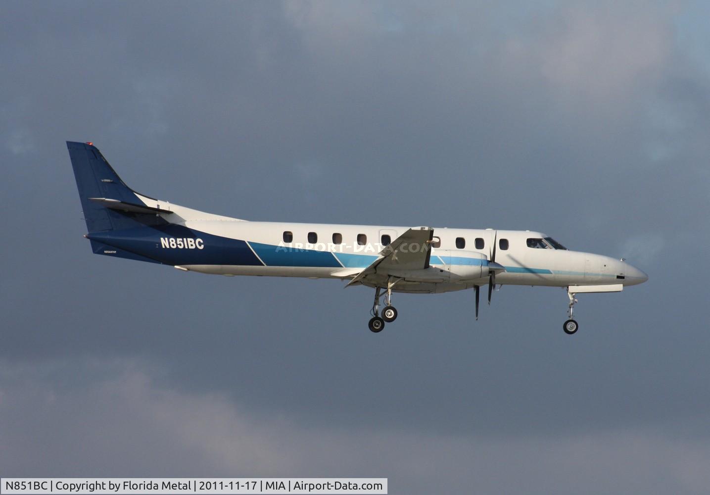 N851BC, 1982 Fairchild SA-227AT Merlin IVC C/N AT-495B, IBC Metro landing on 9