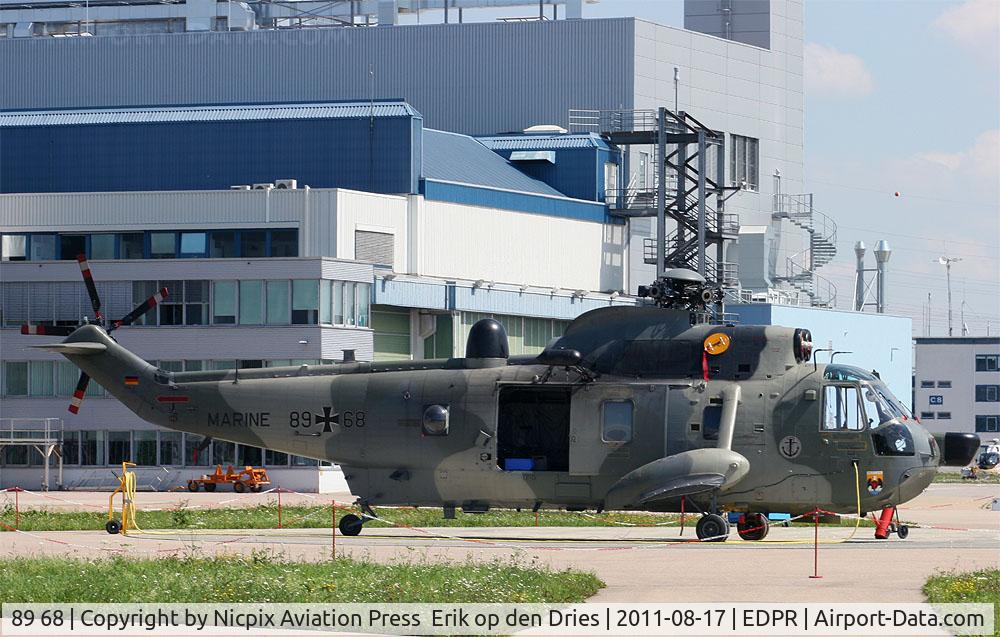 89 68, Westland Sea King Mk.41 C/N WA772, German Navy Sea King 8953 was here for some major maintenance.