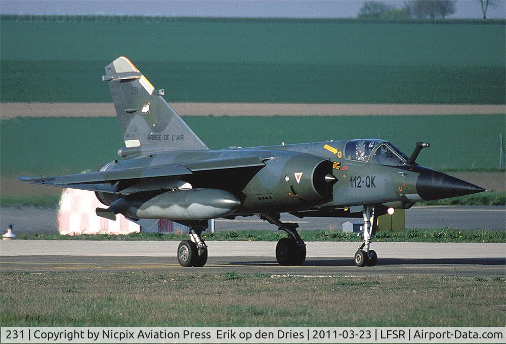 231, Dassault Mirage F.1CT C/N 231, Miarge F-1CT 231 on the taxitrack of Reims AB, France, just after landing.
