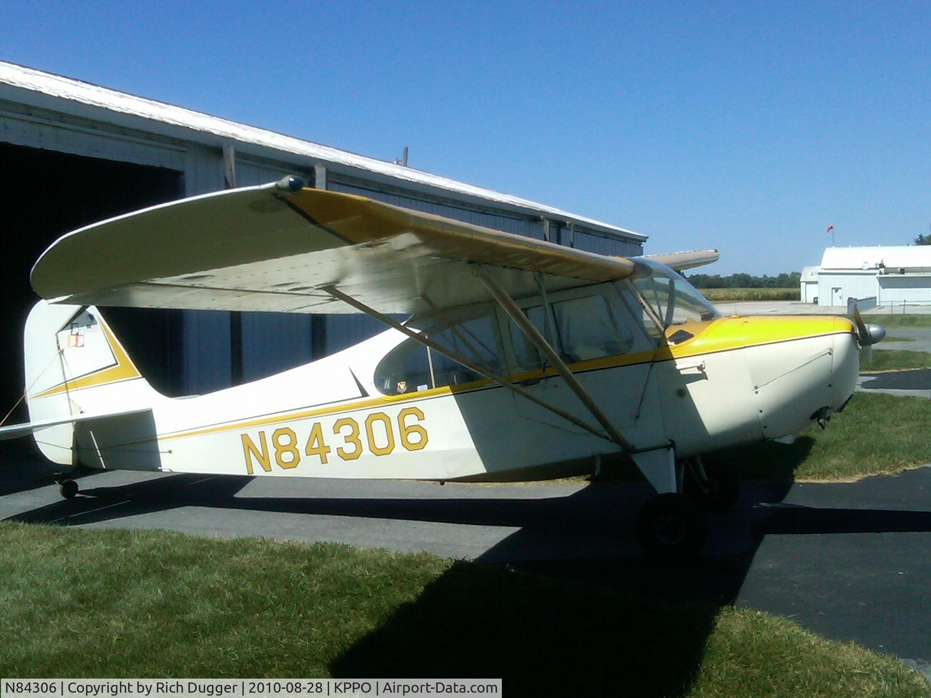 N84306, 1946 Aeronca 7AC Champion C/N 7AC-3001, In front of the old hangar in La Porte, IN.