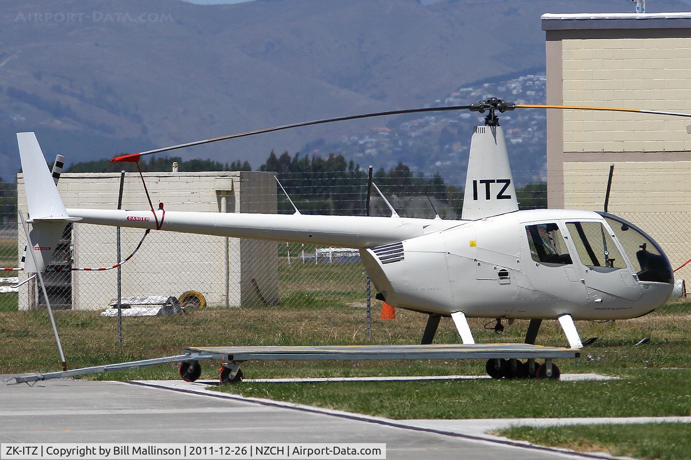 ZK-ITZ, Robinson R44 II C/N 10827, tied down for the Xmas break