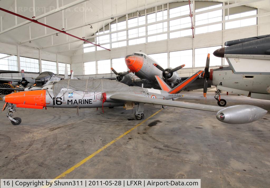 16, Fouga CM-175 Zephyr C/N 16, Preserved inside Museum...