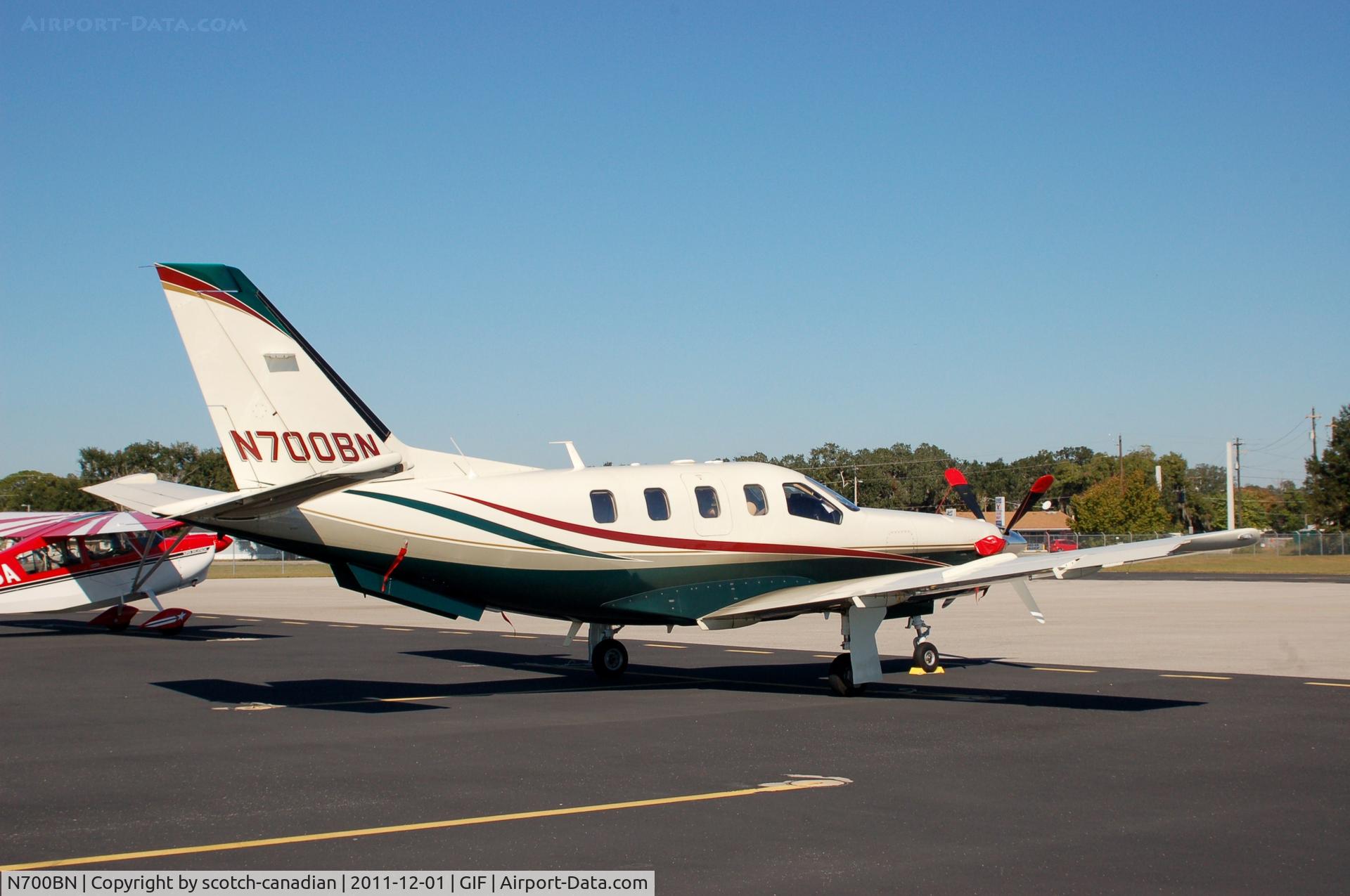 N700BN, 2001 Socata TBM-700 C/N 203, 2001 Socata TBM 700 N700BN at Gilbert Airport, Winter Haven, FL