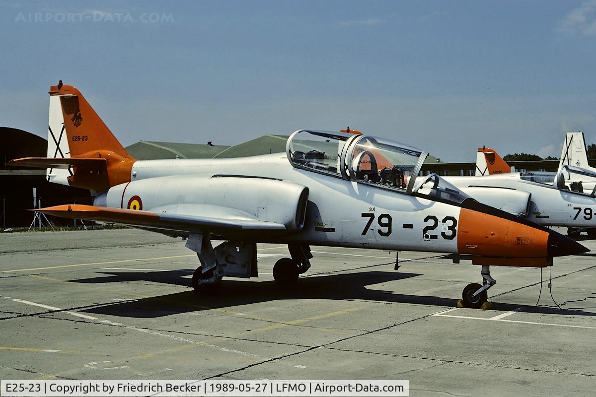 E25-23, CASA C-101EB Aviojet C/N EB01-23-023, static display