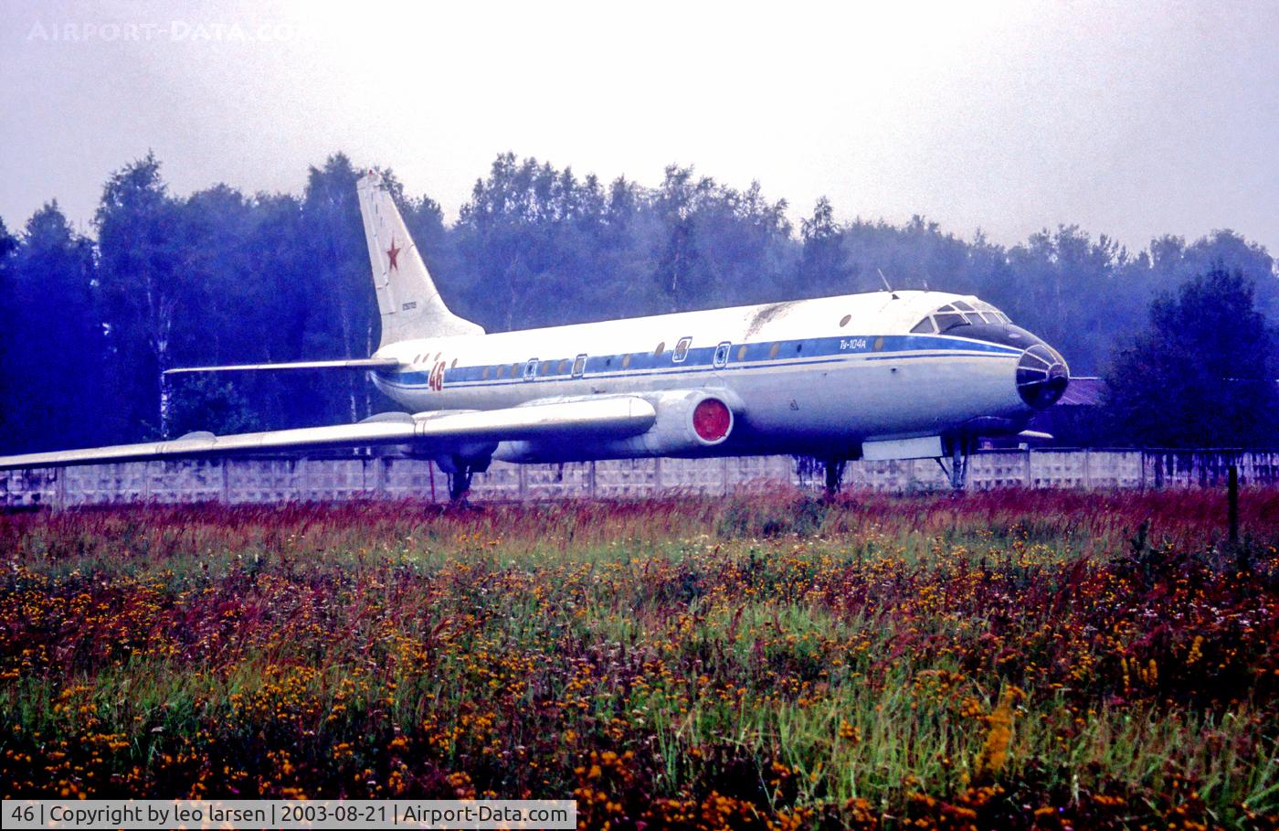 46, 1958 Tupolev Tu-104A C/N 8350705, Monino 21.8.03