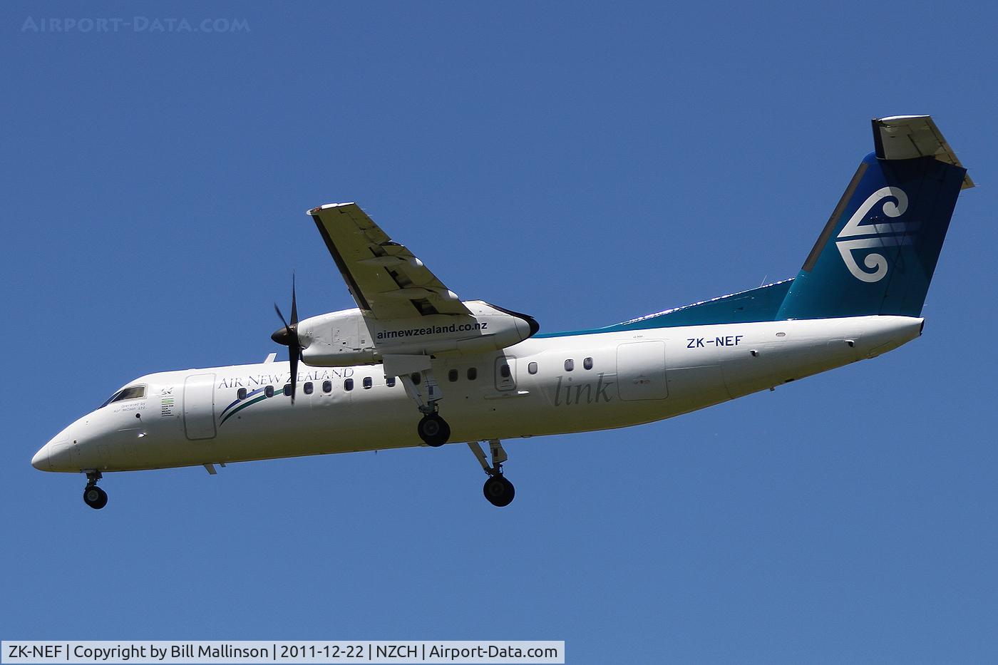 ZK-NEF, 2005 De Havilland Canada DHC-8-311 Dash 8 C/N 620, finals to 02