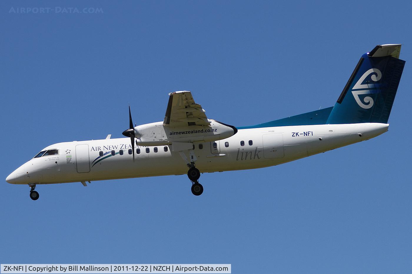 ZK-NFI, 2009 De Havilland Canada DHC-8-311 Dash 8 C/N 671, finals to 02
