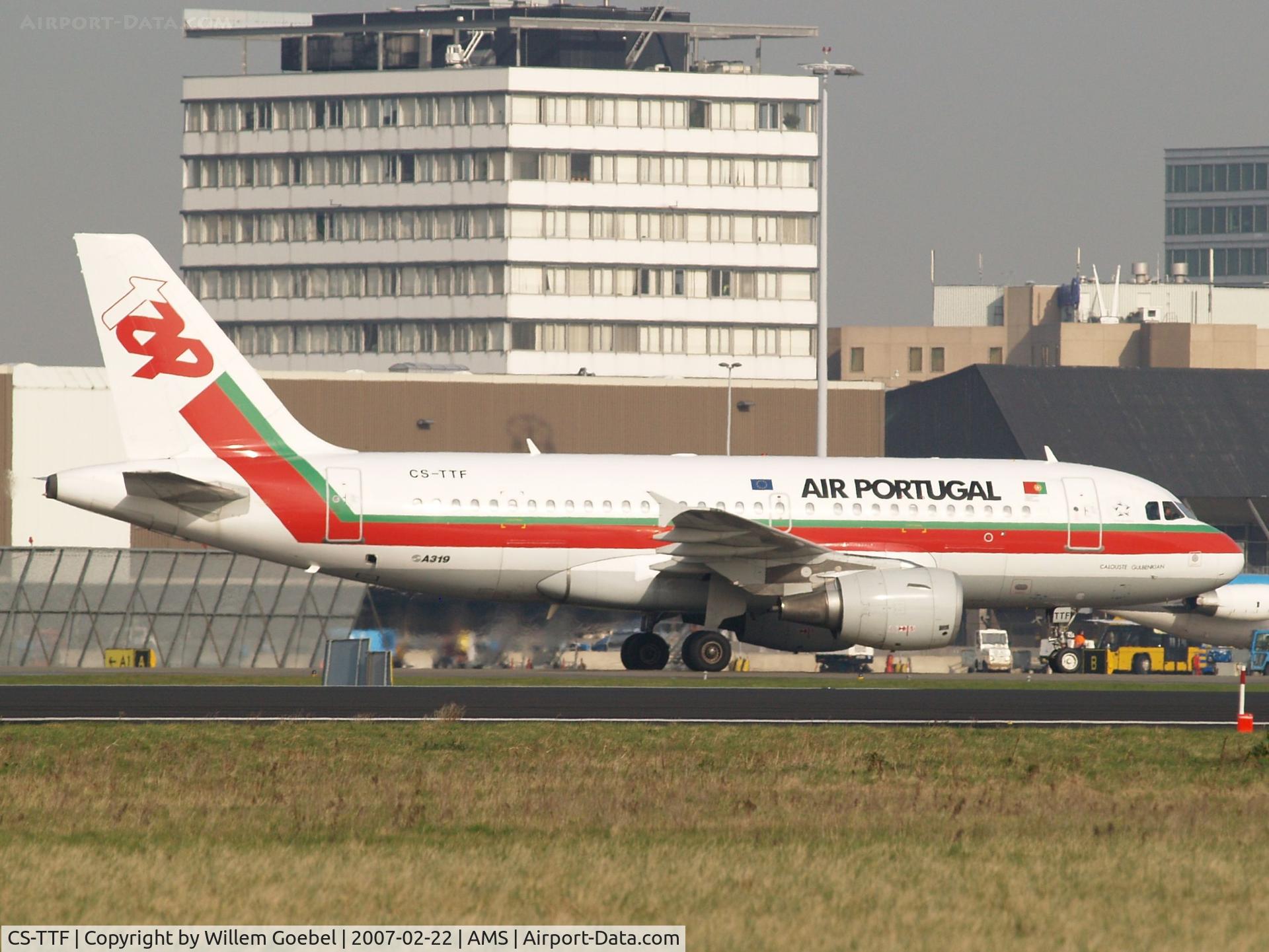 CS-TTF, 1998 Airbus A319-111 C/N 837, Taxi to the gate