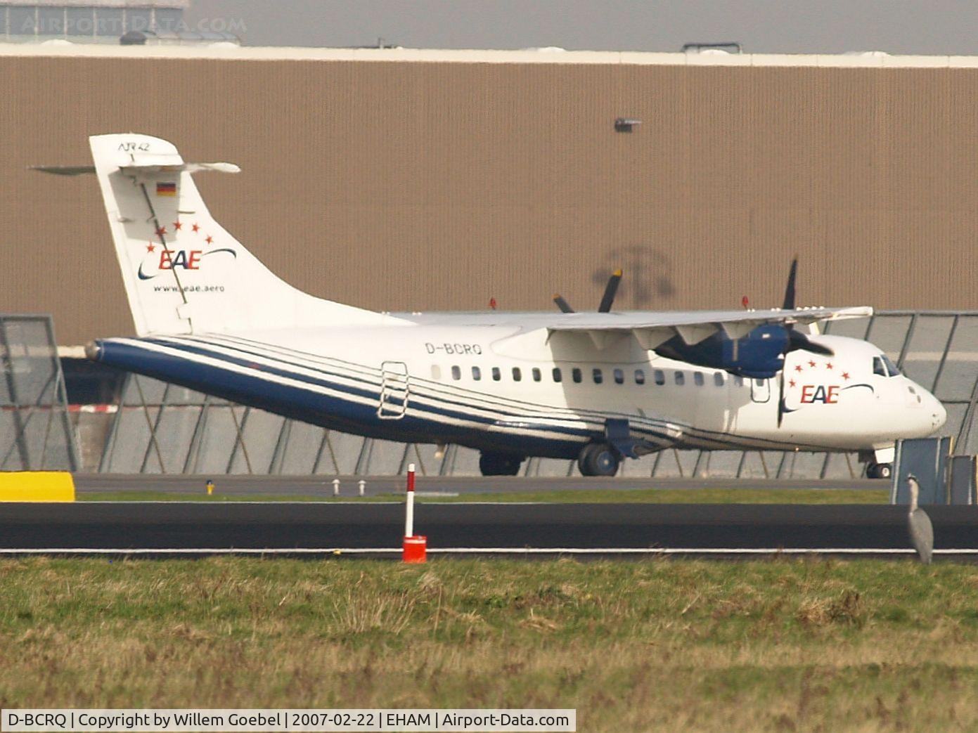 D-BCRQ, 1991 ATR 42-300 C/N 233, Taxi to the gate