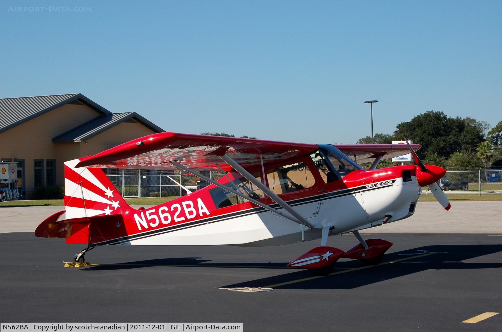 N562BA, 2005 American Champion 8KCAB Super Decathlon C/N 1012-2005, 2005 American Champion Aircraft 8KCAB Super Decathon N562BA at Gilbert Airport, Winter Haven, FL