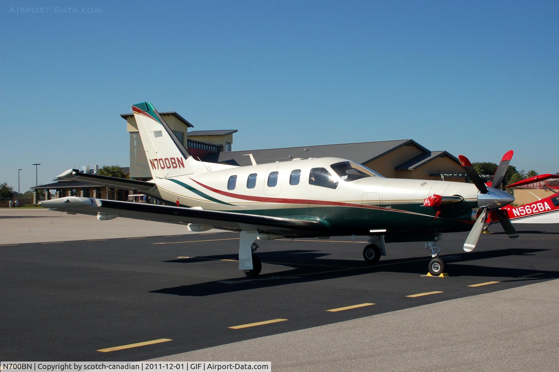 N700BN, 2001 Socata TBM-700 C/N 203, 2001 Socata TBM 700 N700BN at Gilbert Airport, Winter Haven, FL