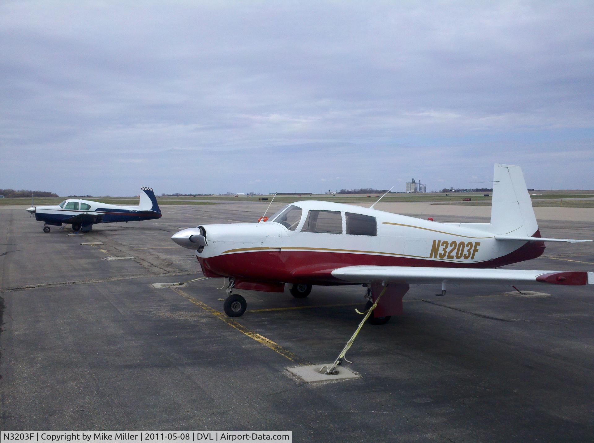 N3203F, 1967 Mooney M20C Ranger C/N 670123, on the tarmac