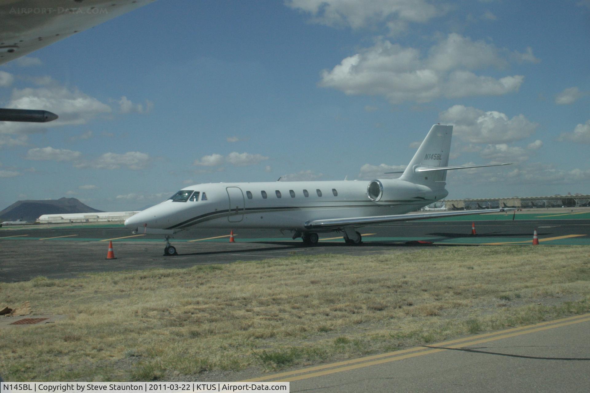 N145BL, 2005 Cessna 680 Citation Sovereign C/N 680-0045, Taken at Tucson International Airport, in March 2011 whilst on an Aeroprint Aviation tour