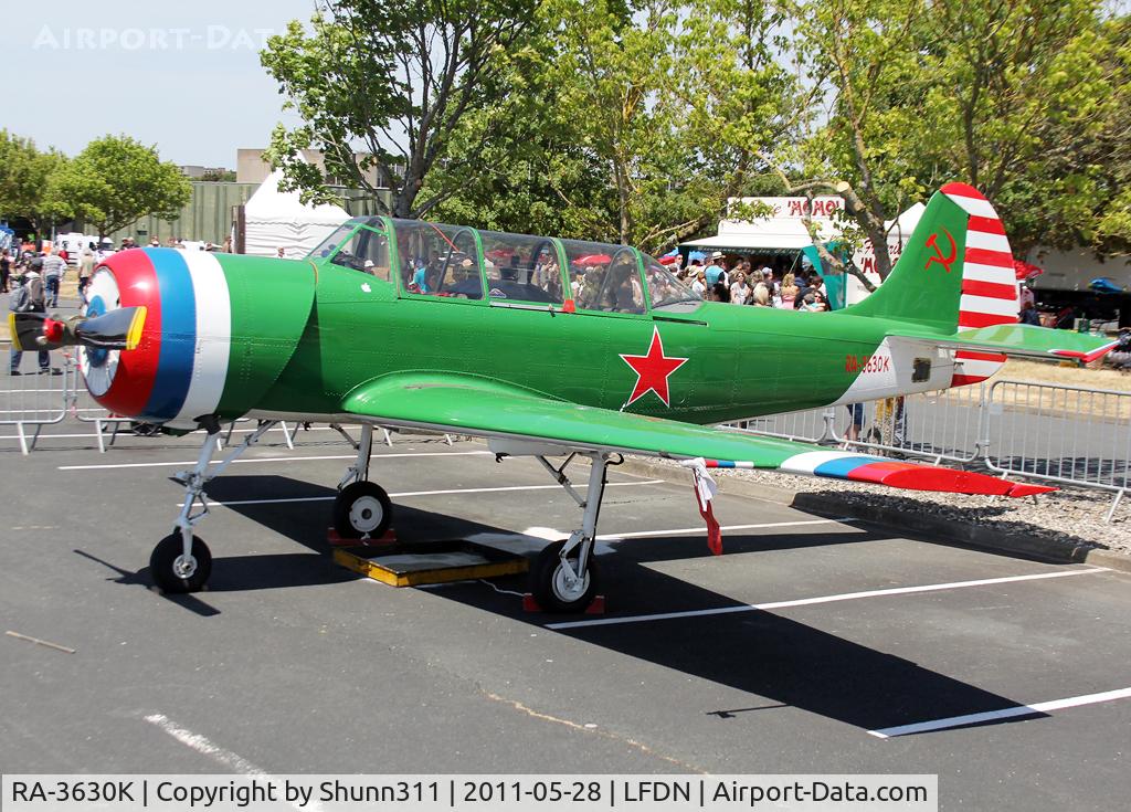 RA-3630K, 1987 Bacau Yak-52 C/N 877403, Used as a static aircraft during Rochefort Open Day...