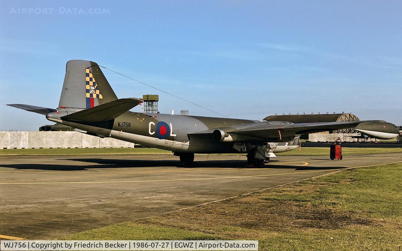 WJ756, 1954 English Electric Canberra E.15 C/N Not found WJ756, static display
