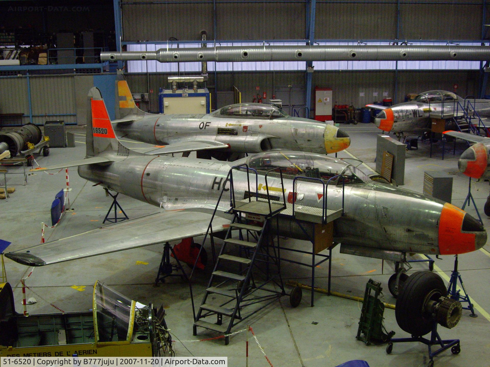 51-6520, 1951 Lockheed T-33A-1-LO Shooting Star C/N 580-5852, use for maintenance training