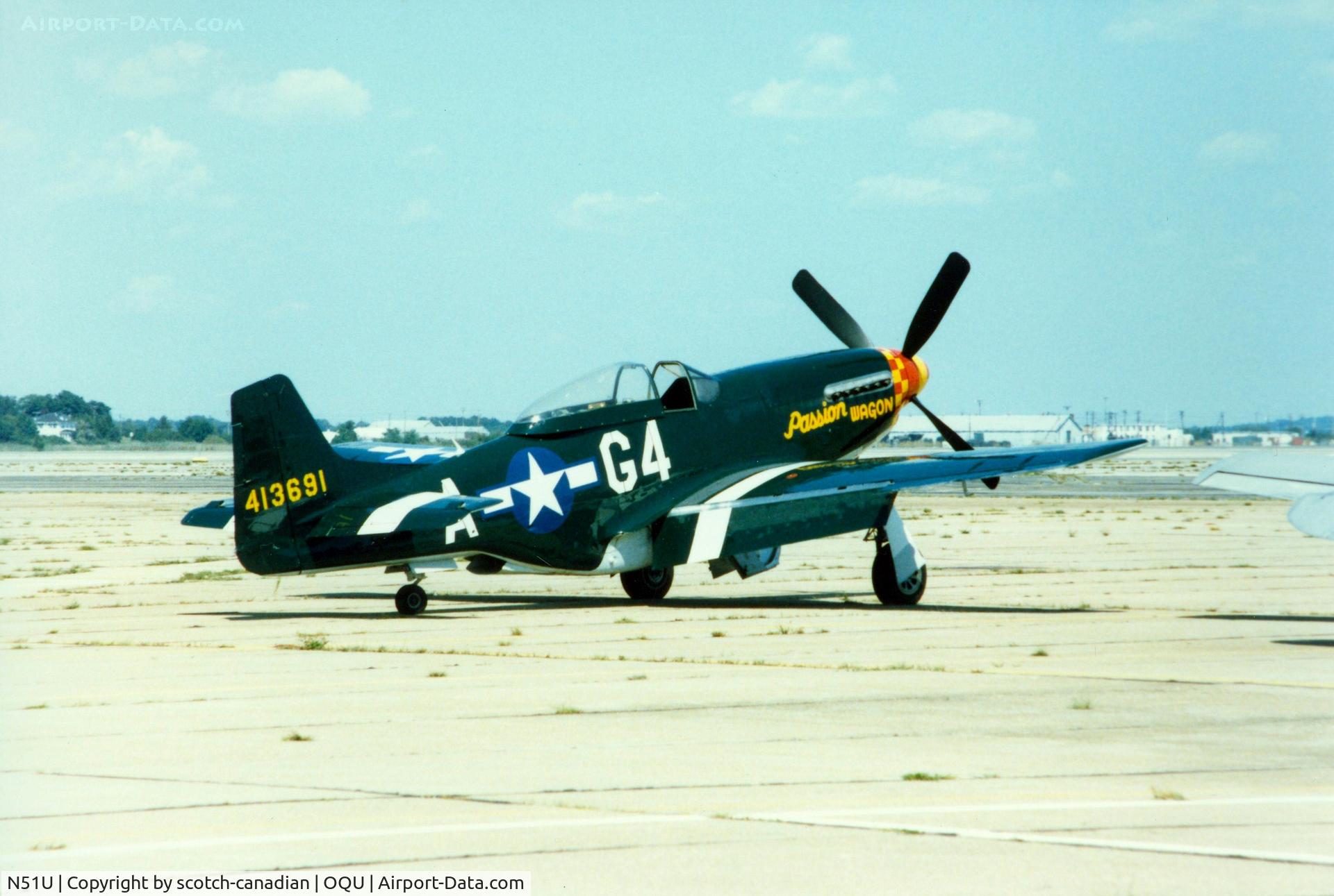 N51U, 1944 North American P-51D Mustang C/N 44-74204 (122-40744), 1944 North American P-51D N51U 